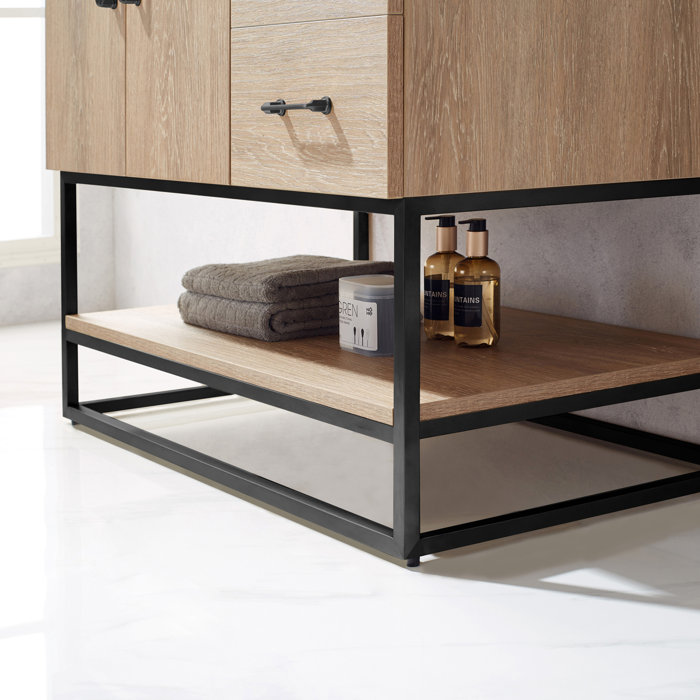 Wade Logan® Annice 36'' Single Bathroom Vanity with Stone Top with